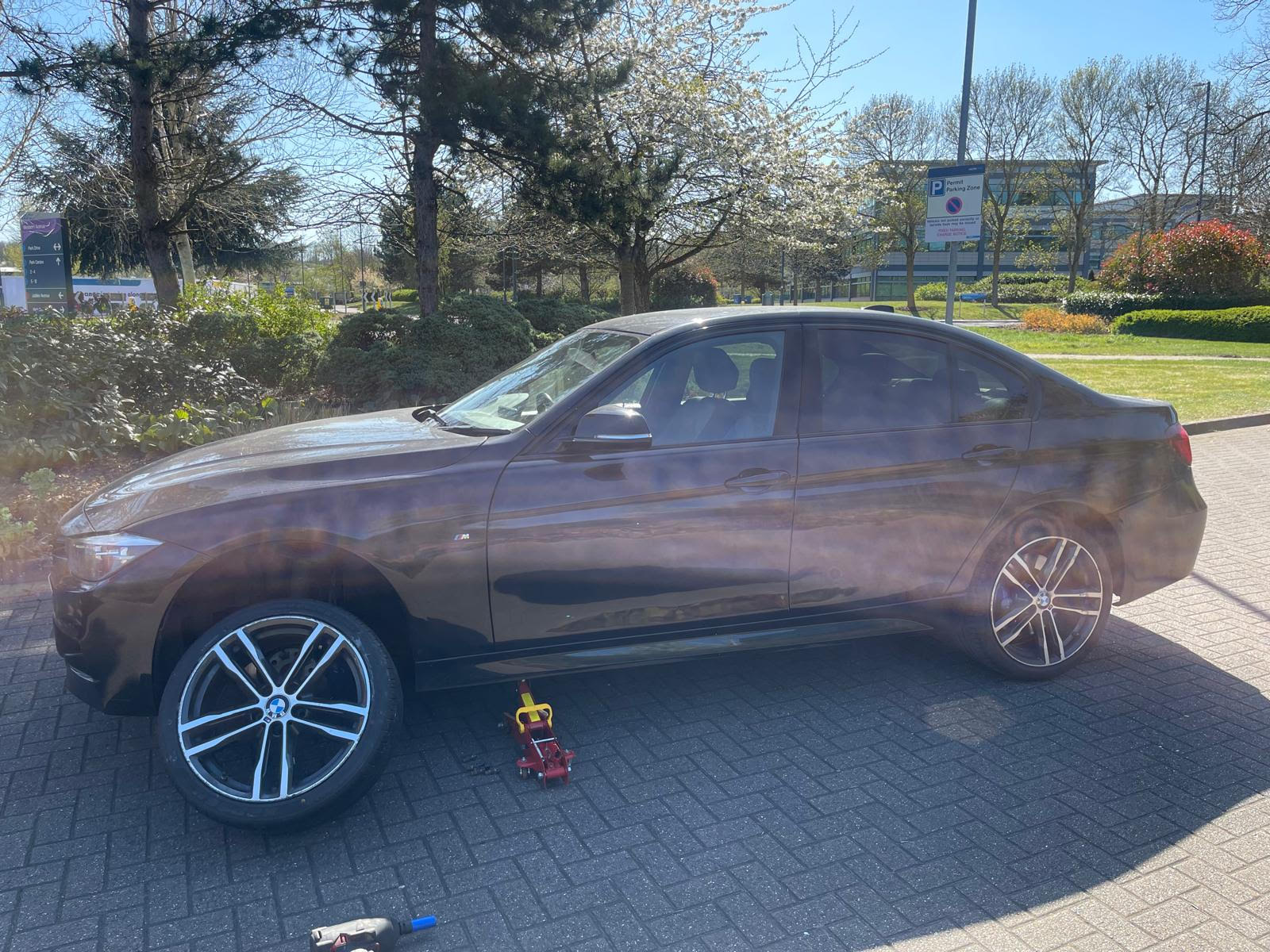 BMW runflat Abingdon tyre blowout